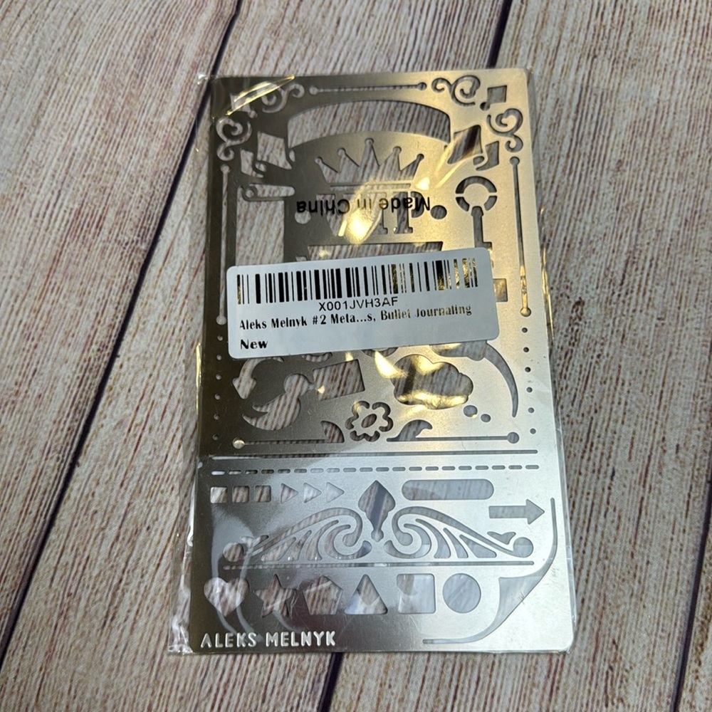 Metal Journal stencil